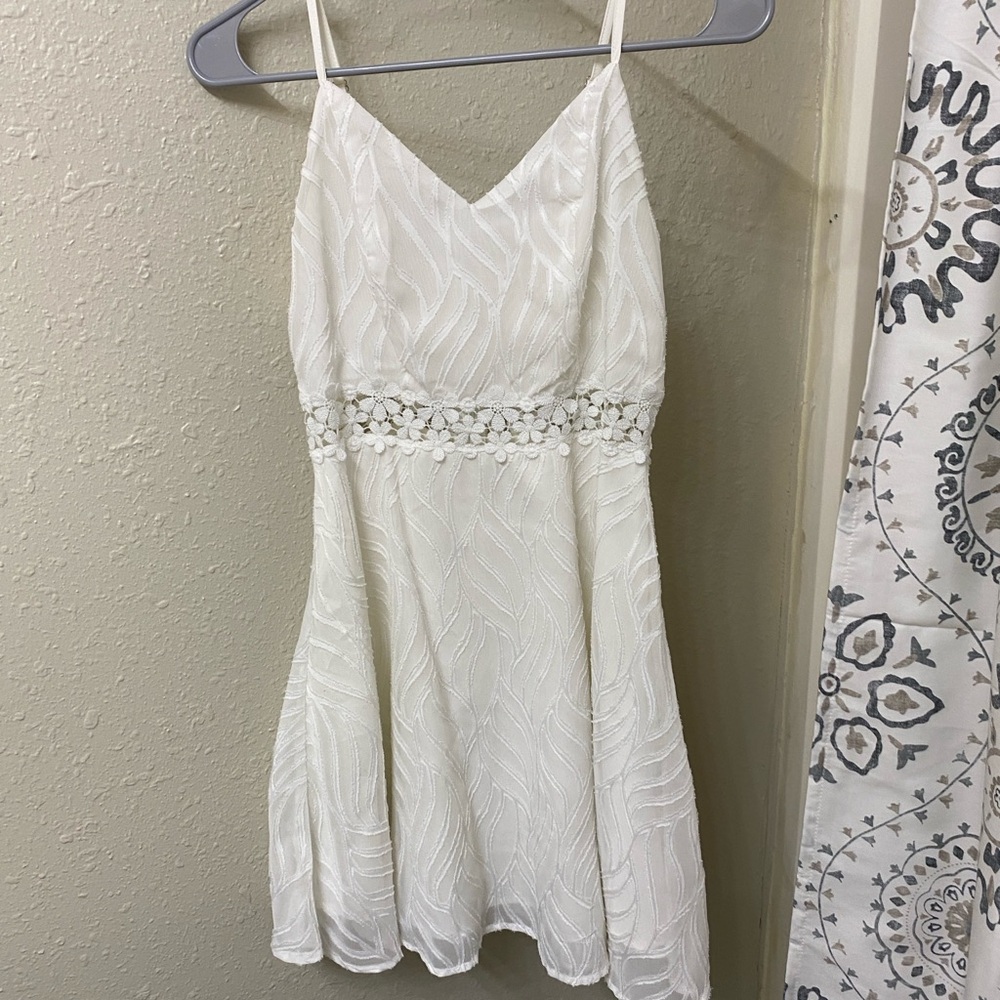 White mini dress
